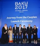 Президент Ильхам Алиев и его супруга Мехрибан Алиева приняли участие в церемонии открытия водного путешествия IV Исламских игр солидарности «Баку-2017» (ФОТО)