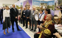 Prezident İlham Əliyev və xanımı “AITF-2017” XVI Azərbaycan Beynəlxalq turizm və səyahətlər sərgisi ilə tanış olublar (FOTO) (YENİLƏNİB)