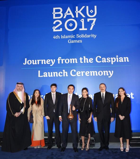 President Aliyev, his wife attend launch ceremony of Baku 2017 Islamic Solidarity Games (PHOTO)