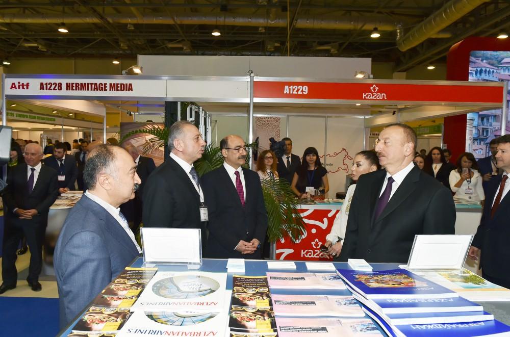 Президент Ильхам Алиев и Первая леди Мехрибан Алиева ознакомились с XVI Азербайджанской международной выставкой туризма и путешествий (ФОТО)