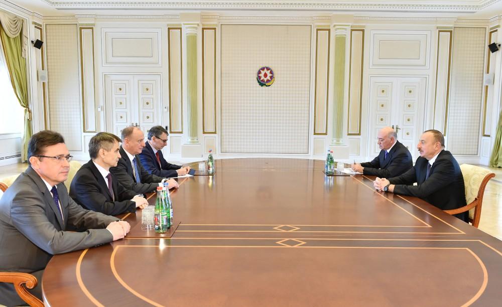 Президент Азербайджана принял секретаря Совета безопасности России (ФОТО)