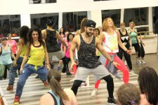 Азербайджанские танцоры провели мастер-класс по зумба-фитнесу в Киеве (ФОТО)