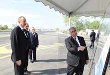 President Aliyev opened Salahli-Balchili-Aghgiragli-Varvara-Jirdakhan highway in Yevlakh (PHOTO)