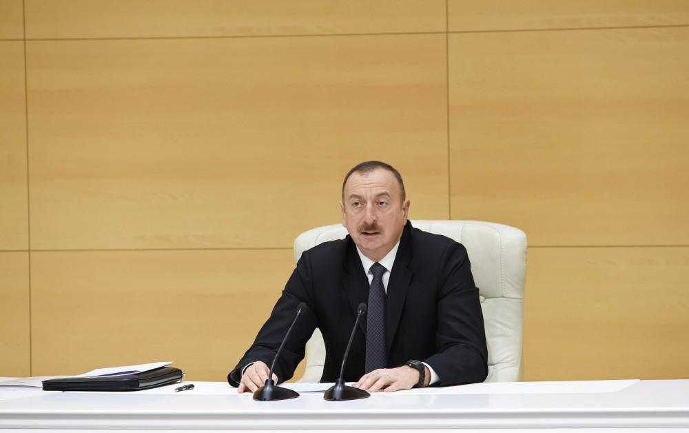 Prezident İlham Əliyev: Azərbaycan gələcək illər ərzində ixrac strategiyasını müəyyən etməlidir
