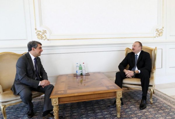 Ilham Aliyev meets Bulgaria’s ex-president Plevneliyev (PHOTO)