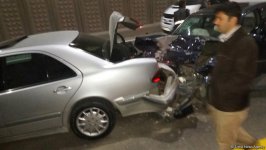 В Баку произошла цепная авария, есть пострадавшие (ФОТО)