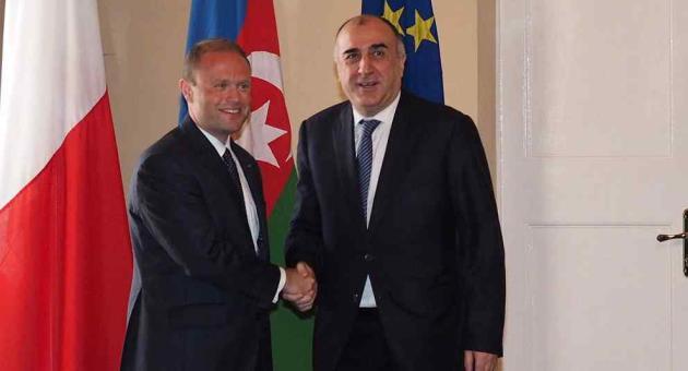 Elmar Məmmədyarov Maltanın Baş naziri Cozef Muskat ilə görüşüb (FOTO)
