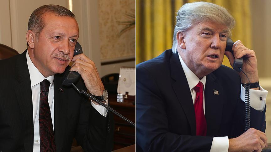 Erdogan, Trump mull situation in Syria, steps to improve relations