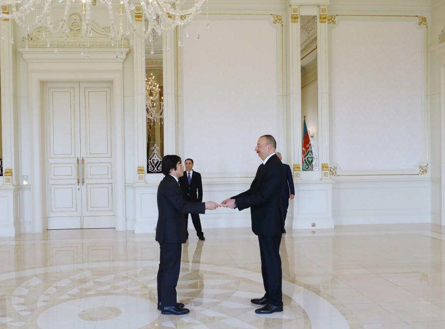 Ilham Aliyev receives credentials of new Japanese ambassador (PHOTO)