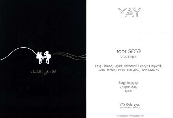 "1001 Nights" exhibition to open in YAY Gallery