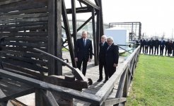 Ilham Aliyev views oil well in Bibiheybat after reconstruction (PHOTO)