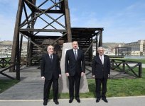 Ilham Aliyev views oil well in Bibiheybat after reconstruction (PHOTO)