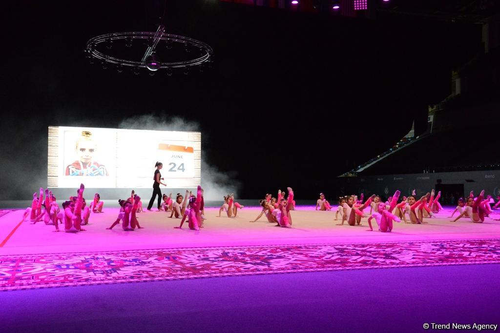 Dress rehearsal of FIG Rhythmic Gymnastics World Cup opening ceremony held in Baku (PHOTO)