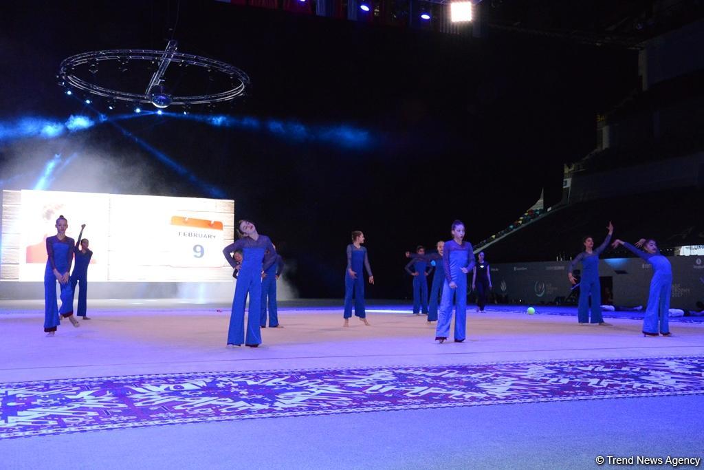 Dress rehearsal of FIG Rhythmic Gymnastics World Cup opening ceremony held in Baku (PHOTO)