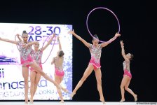Azerbaijani gymnasts’ team reaches FIG World Cup hoops finals (PHOTO)
