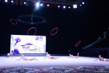 Азербайджанские гимнастки вышли в финал Кубка мира в выступлениях с обручами (ФОТО)