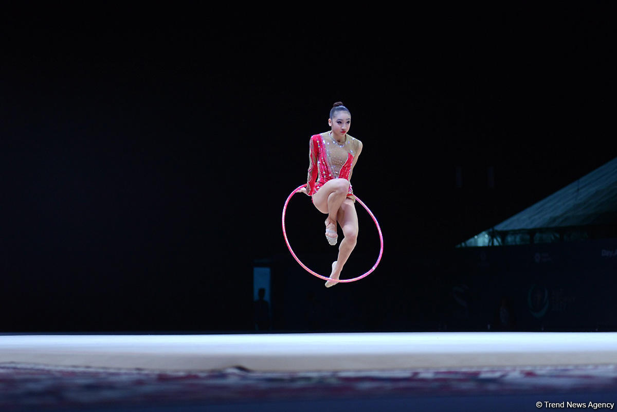 Bədii gimnastika üzrə Dünya Kuboku yarışlarında ən yaxşı məqamlar (FOTO)