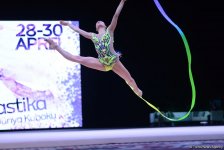 Второй день соревнований Кубка мира по художественной гимнастике в Баку (ФОТО)