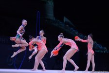 Bədii gimnastika üzrə Dünya Kuboku yarışlarında (FOTO)