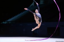 Bakıda bədii gimnastika üzrə Dünya Kuboku yarışlarının ikinci gününə start verilib (FOTO)