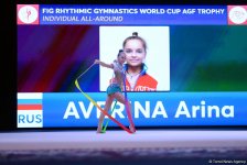Арина Аверина выиграла "золото" в многоборье Кубка мира по художественной гимнастике в Баку (ФОТО)