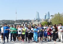 Leyla Aliyeva participates in Baku Marathon 2017 (PHOTO)