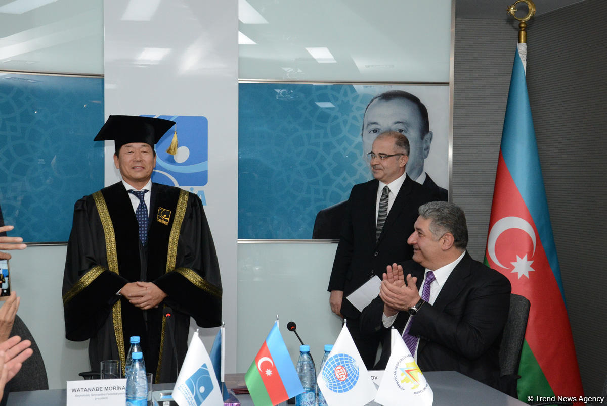 FIG President receives honorary doctorate from Azerbaijani university (PHOTO)