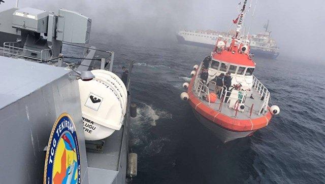 Россия приступила к подъему аппаратуры с судна "Лиман"