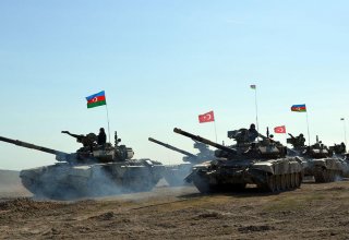 ВС Азербайджана и Турции осуществили ряд боевых элементов в ходе совместных учений (ВИДЕО)