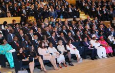 Azerbaijani president, first lady attending 4th World Forum on Intercultural Dialogue (PHOTO)