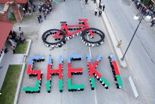 Tour d’Azerbaidjan-2017” beynəlxalq veloturunun iştirakçıları bu gün Şəki şəhərində olublar (FOTO)