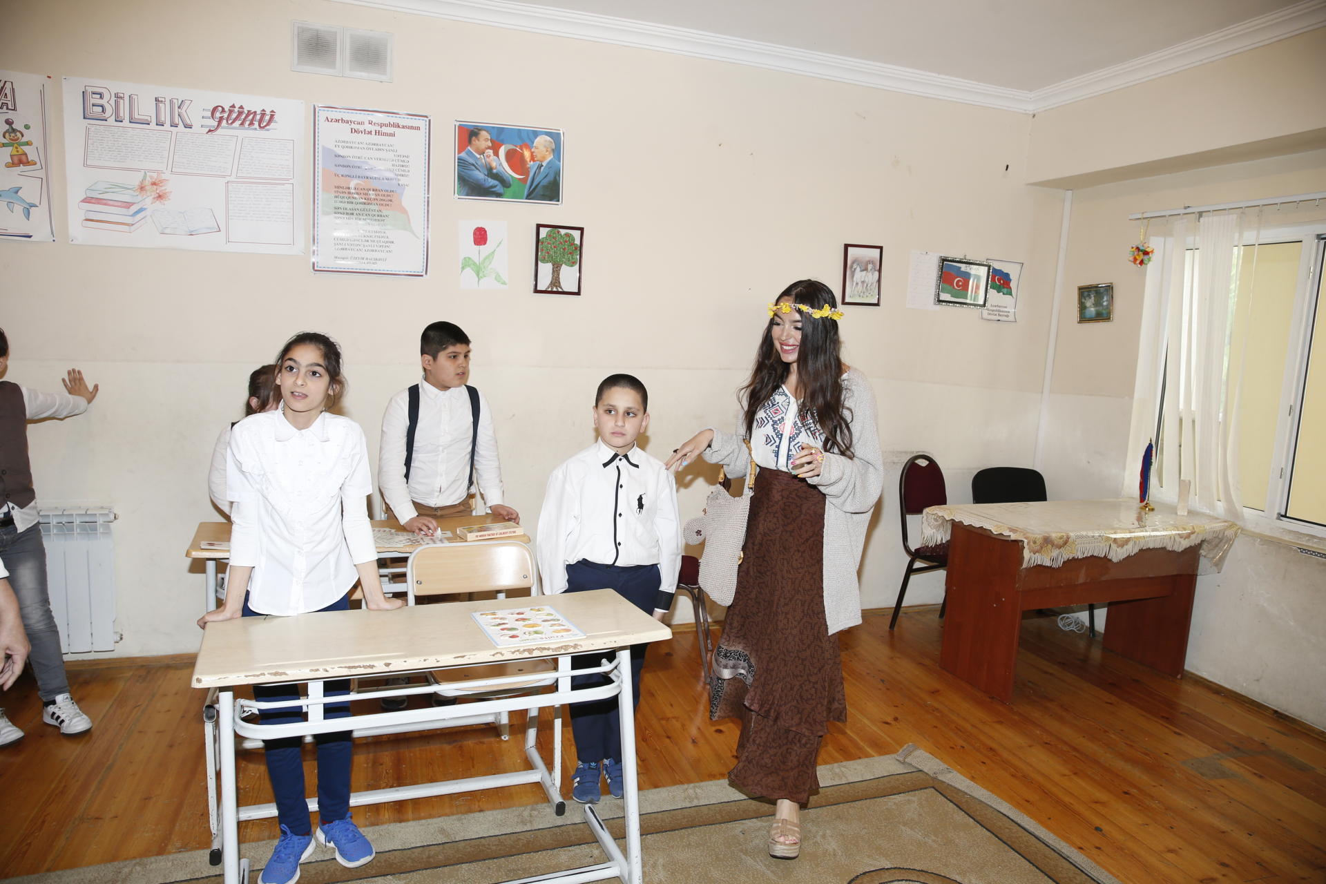 Вице-президент Фонда Гейдара Алиева Лейла Алиева посетила школу для детей с ограниченными возможностями здоровья (ФОТО)