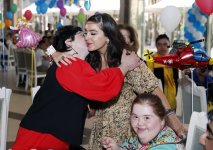Leyla Aliyeva attends entertainment program for children with special needs (PHOTO)