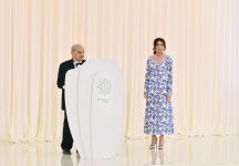President Aliyev, first lady attend ceremony dedicated to Heydar Aliyev’s 94th birth anniversary