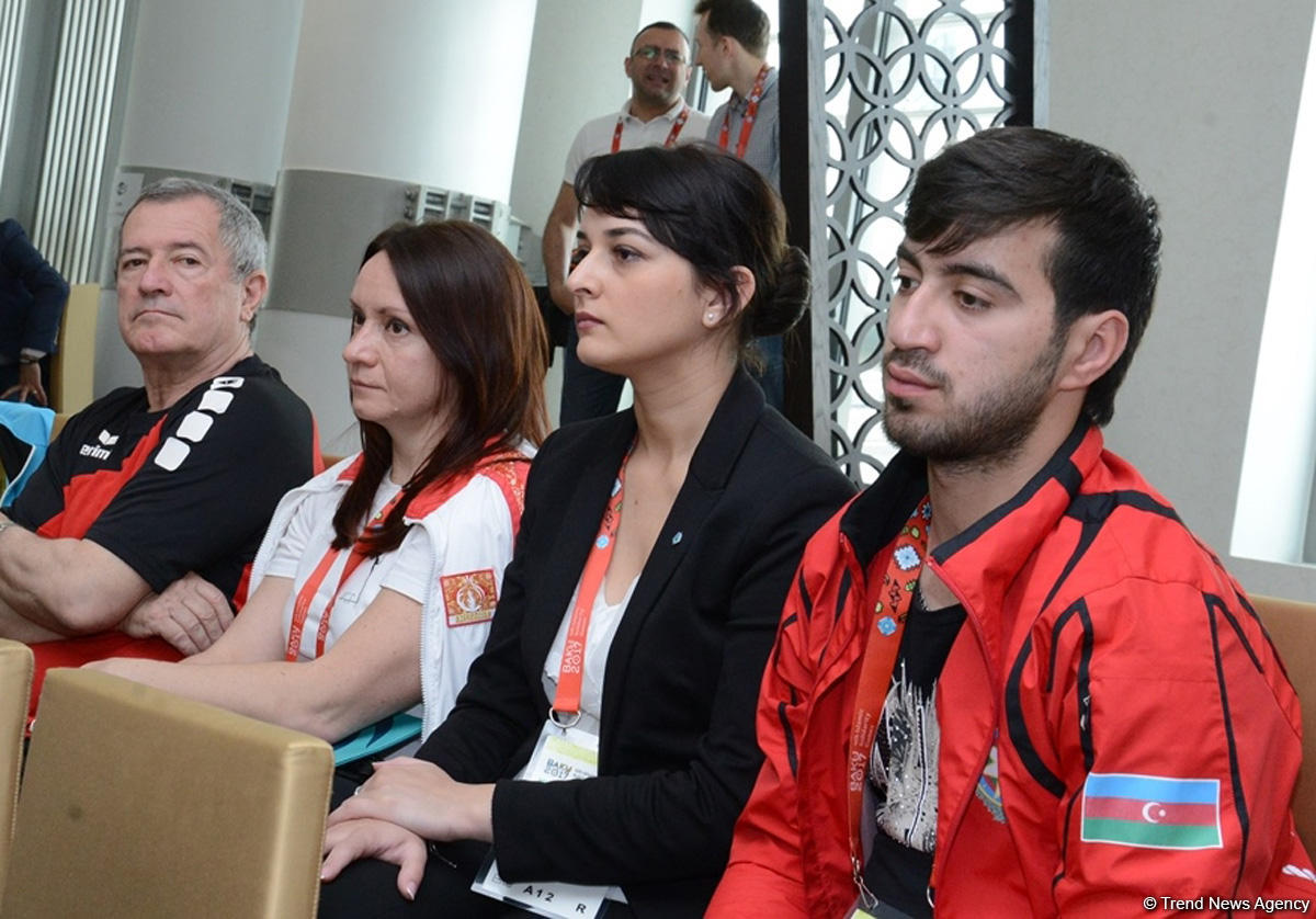 В Баку состоялась встреча делегаций по спортивной гимнастике в рамках IV Игр исламской солидарности (ФОТОРЕПОРТАЖ)