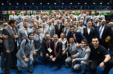 Президент Азербайджана Ильхам Алиев наградил победителей соревнований по каратэ Исламиады в Баку (ВИДЕО) - Gallery Thumbnail