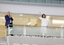 Первый вице-президент Мехрибан Алиева наградила победителей соревнований по художественной гимнастике Исламиады (ФОТО) - Gallery Thumbnail