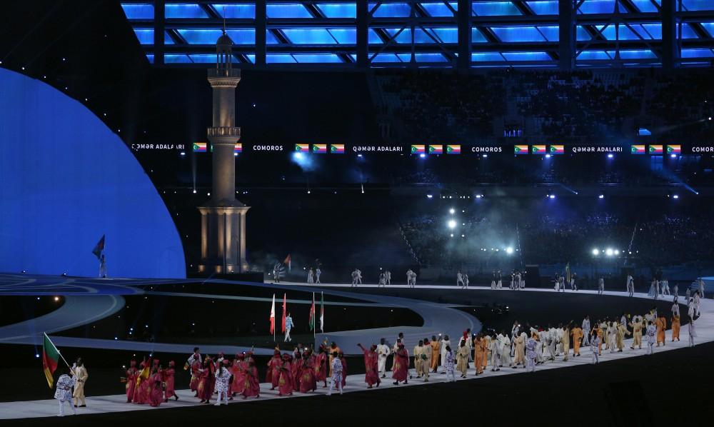 Bakü'de 4. İslami Dayanışma Oyunları'nın açılış töreni gerçekleşti (Görüntü)