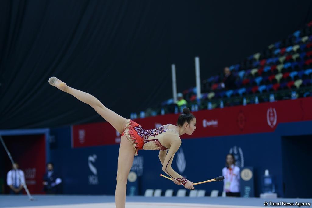 Bakı-2017: Bədii gimnastika yarışlarının ikinci günü başladı (FOTO)