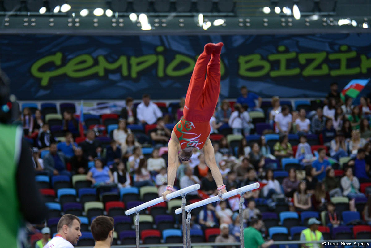 İslamiada çərçivəsində idman gimnastikası üzrə yarışlar keçirilir (FOTO)