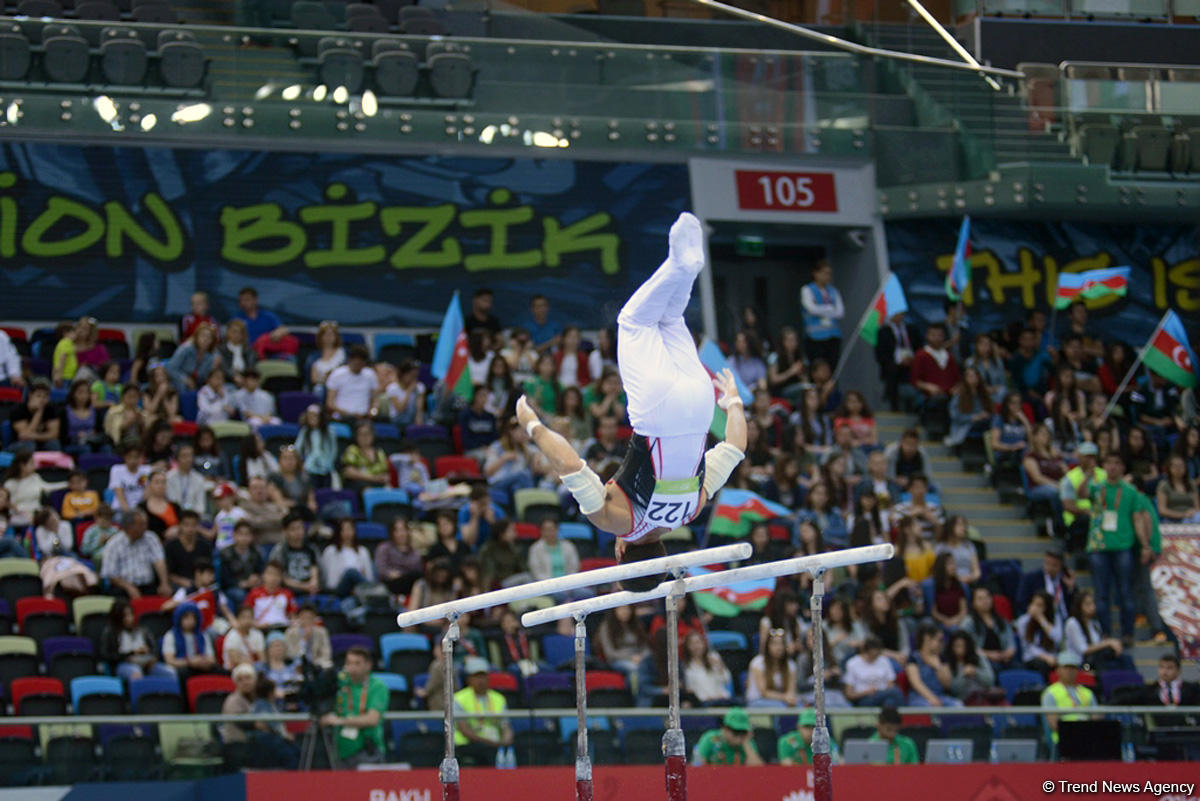 İslamiada çərçivəsində idman gimnastikası üzrə yarışlar keçirilir (FOTO)