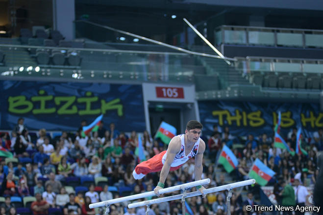 Азербайджанские гимнасты вышли в финал соревнований по спортивной гимнастике в рамках Исламиады