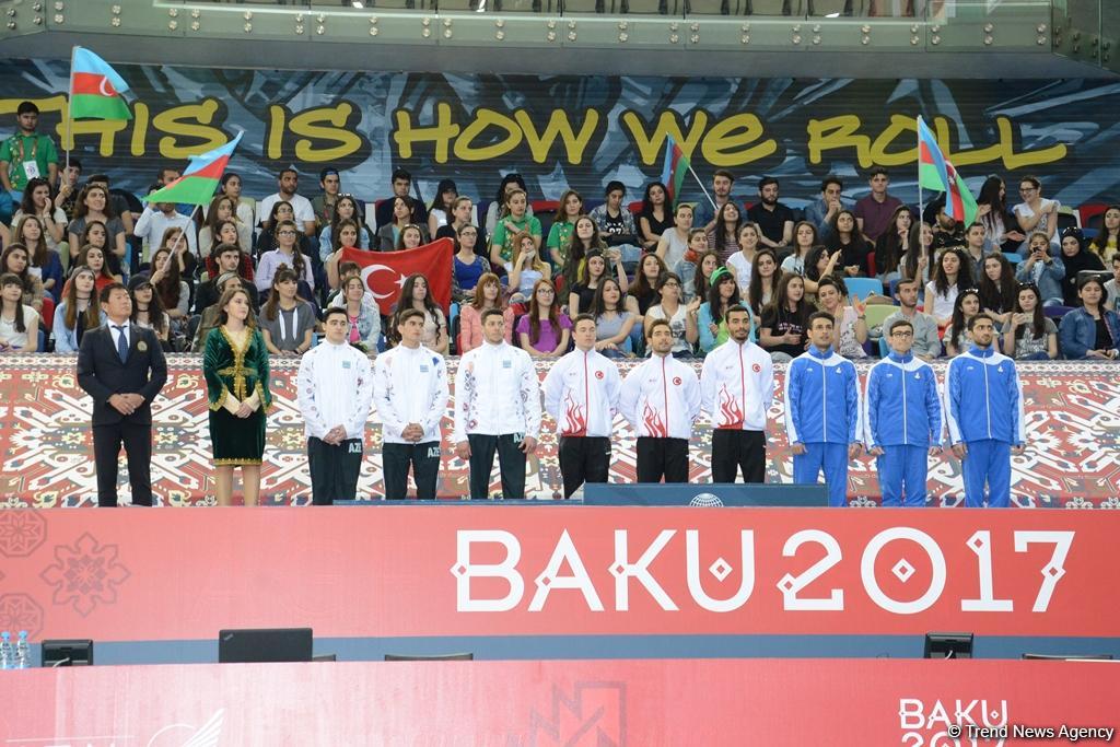 Award ceremony held for winners in artistic gymnastics at Baku 2017 (PHOTO)