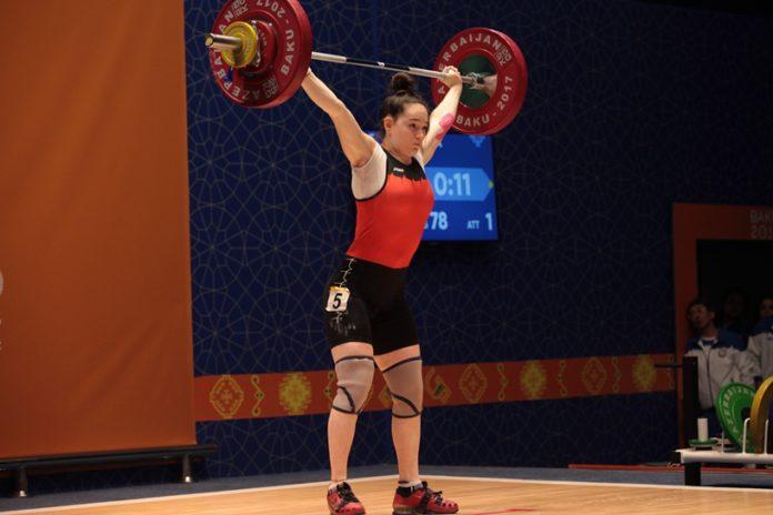 Bakı-2017: Ağır atletimiz Elnarə Abbasova bürünc medalçıdır