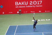 В рамках IV Игр исламской солидарности проходят соревнования по теннису (ФОТОРЕПОРТАЖ) - Gallery Thumbnail