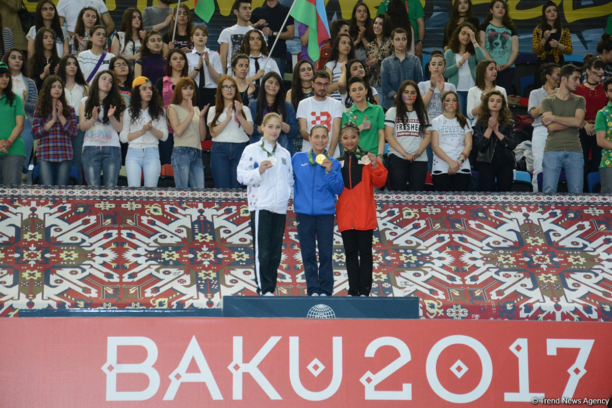 Состоялась церемония награждения победителей индивидуальных соревнований по спортивной гимнастике в рамках Исламиады (ФОТО) - Gallery Image