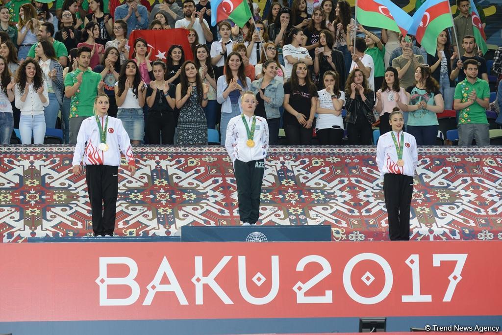 Состоялась церемония награждения победителей индивидуальных соревнований по спортивной гимнастике в рамках Исламиады (ФОТО