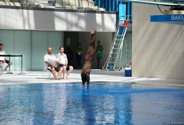 IV İslam Həmrəyliyi Oyunlarında suya tullanma yarışları keçirilir (FOTOREPORTAJ)