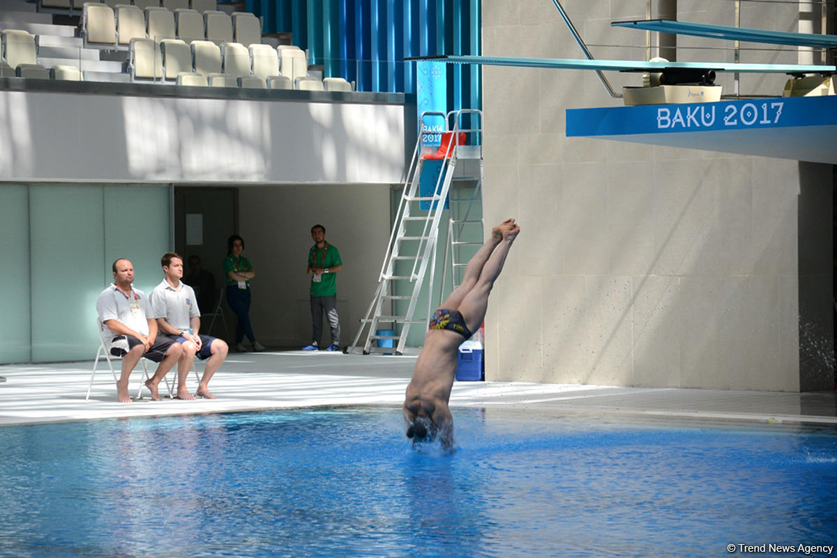В рамках IV Игр исламской солидарности проходят соревнования по прыжкам в воду (ФОТОРЕПОРТАЖ) - Gallery Image