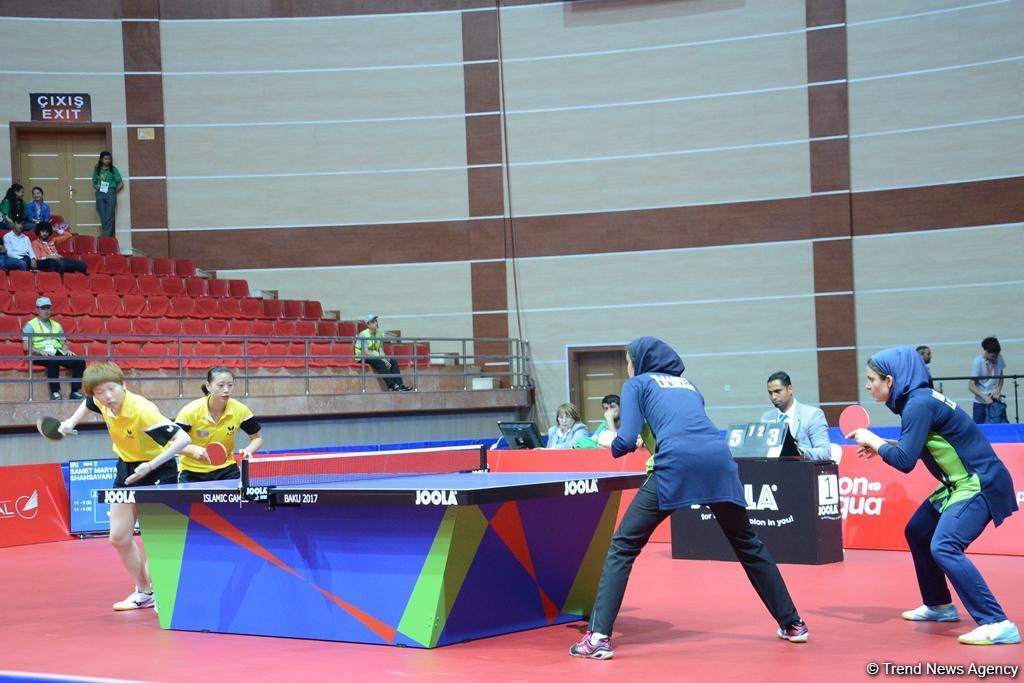 IV İslam Həmrəyliyi Oyunlarında stolüstü tennis yarışlarının finalı (FOTOREPORTAJ)
